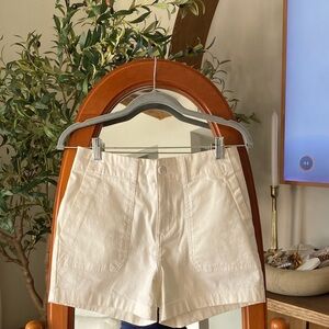 Bagatelle High Waist White Shorts